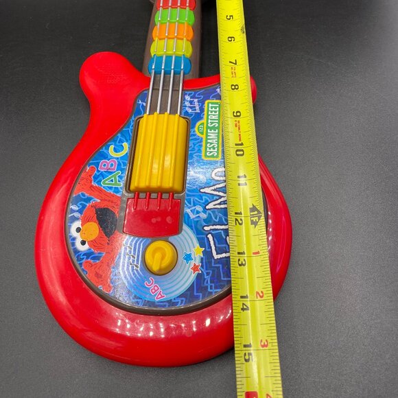 Hasbro Sesame Street Elmo Let's Rock Guitar Interactive Toy Guitar Kids WORKS - Picture 4 of 13